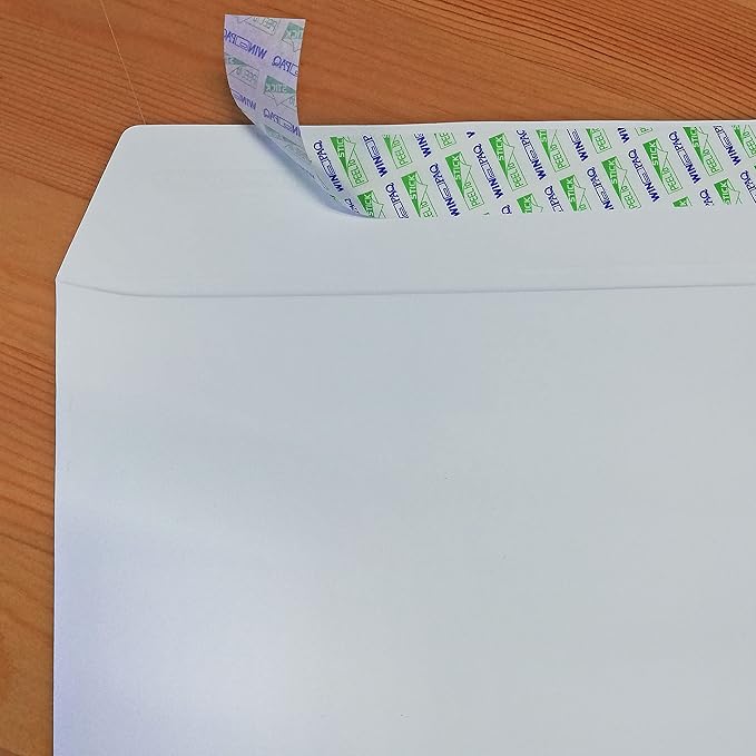 WINPAQ 6x9 White Open End Peel & Seal Envelopes(6x9 Inches) 250Packs– Perfect for Document