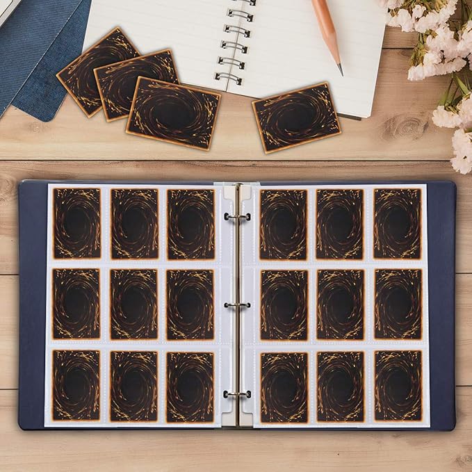 9 Pocket Page Protector - 648 Pockets Premium Double Side Trading Card Sleeves Pages for 3 Ring Binder, Standard Size Card Sheets Protectors