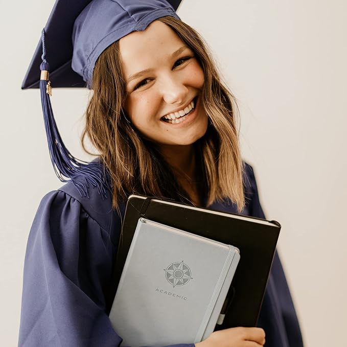 Smart Academic Planner - A5 Size 8.6 x 5.7 inches - Undated Daily Planner for School - Daily, Weekly, and Monthly Scheduling - Student Planner for Maximizing Focus and Productivity (Lavender)