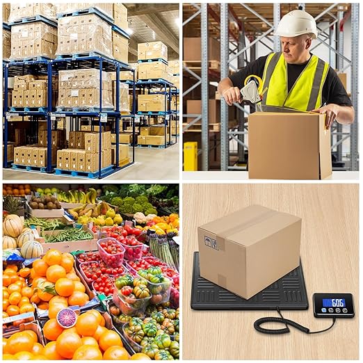 Shipping Scale, 660lbs Heavy Duty Digital Luggage Scale for Packages, 0.35oz High Accurate Postage Scale for Small Business, Warehouse, Home Use, Battery & Charging Cable Include