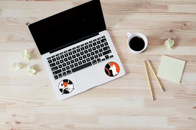 30 PCS Baltimore American Orioles Vinyl Baseball Stickers for Water Bottle, Laptop, Bicycle, Computer, Motorcycle, Travel Case, Car Decal Decoration Sticker Graffiti Decals