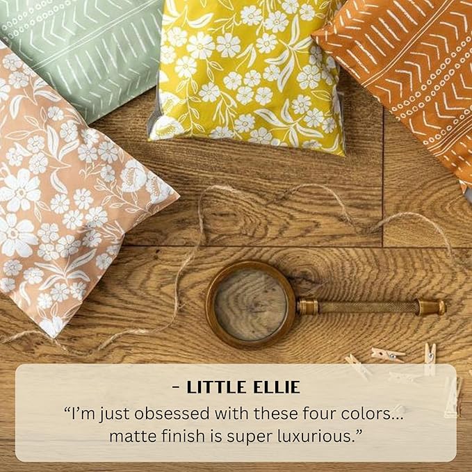 Poly Mailers 10x13 Inch 100 Pack Medium Shipping Bags Strong Thick Mailing Envelopes | Self Sealing Adhesive | Waterproof & Tear Resistant | Small Business Packaging for Clothing - Boho Sage Green