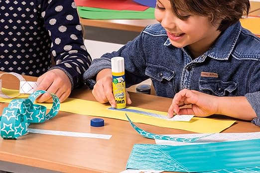 Uhu Colored Glue Stick, 21g Blue, rubs on Blue & Dries Clear, Washable, Solvent Free, Screw on Cap, (9U 99645)