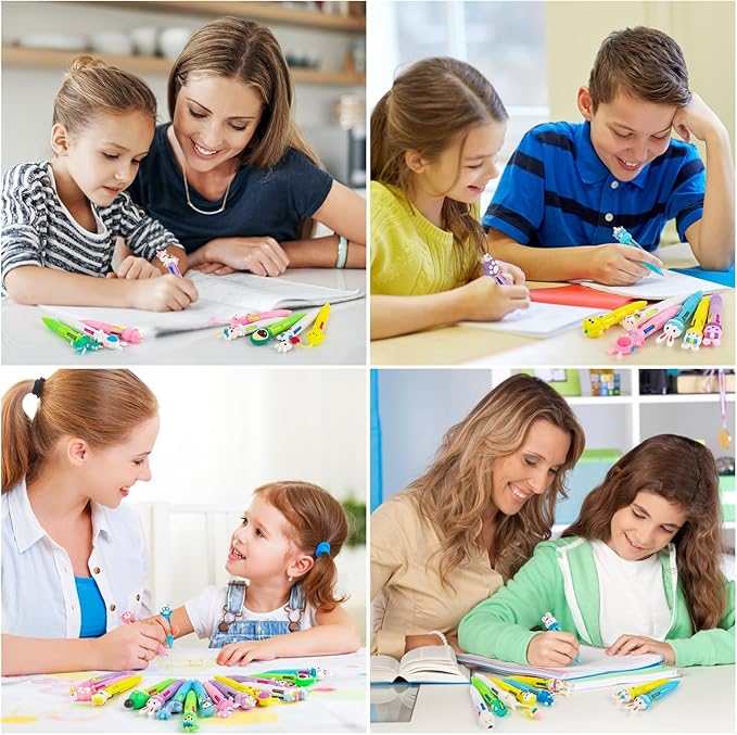 Multicolor Pen in One - Cute Pens for Kids - 42-Pack Multicolor Pens, Perfect for Birthdays and Children's Parties - Delightful Multi Color Pen Gifts