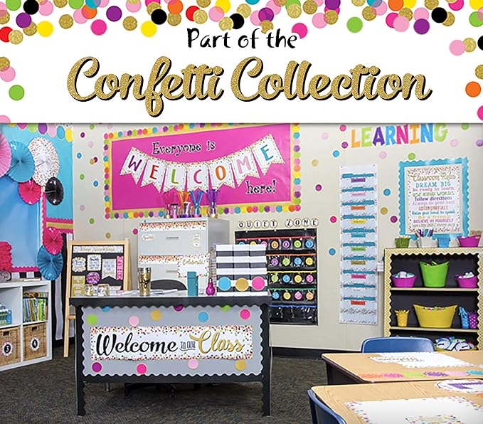 Confetti Classroom Management Large Binder Clips