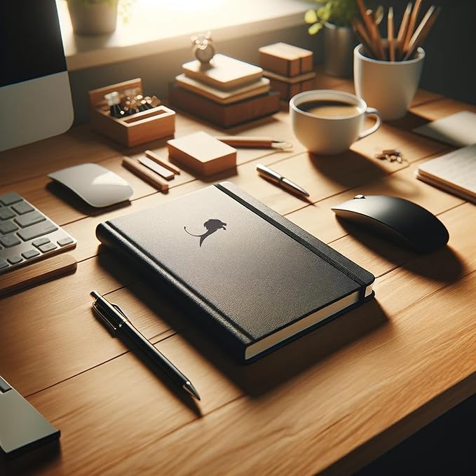 Undated Day Planner & Calendar – 6-Month Life Organizer for Productivity, Time-Management & Focus | 24-Hour Hourly Agenda for Men & Women, Vegan Leather Hardcover (Blue)