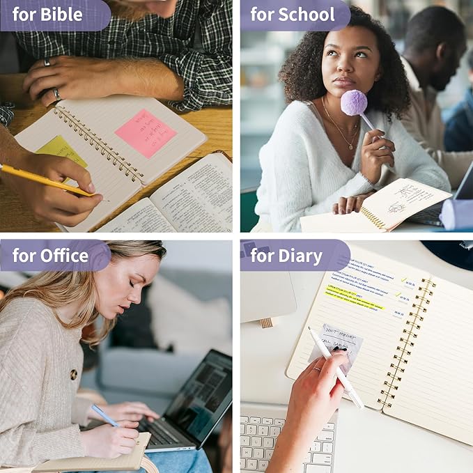 Lined Spiral Notebook College Ruled A5 Journal Book for Note Taking, 160 Pages Writing Journal for Office and Home School Supplies 5.75 x 8.125 inch (Brown Khaki Violet)