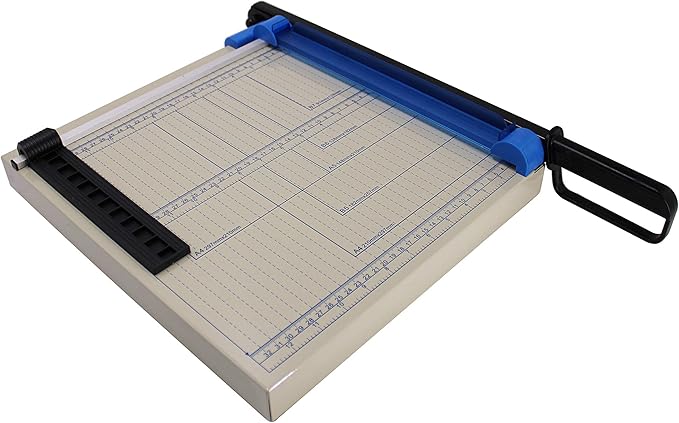 TEXALAN(R) 12" A4 Paper Cutter Multi-Purpose Trimmer for Metal Sheet, Leather, Plastic Sheet, Non-Woven Fabric, 12 Sheets 80-Gram Paper