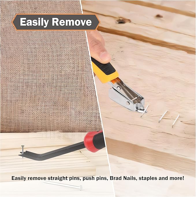 Upholstery Staple Remover 2pcs Heavy Duty Staple Remover Tool for Floor,Carpet,Wood,Construction,Furniture,Also Used in A Variety of Nailed Picture Frames and Wooden Boxes Etc