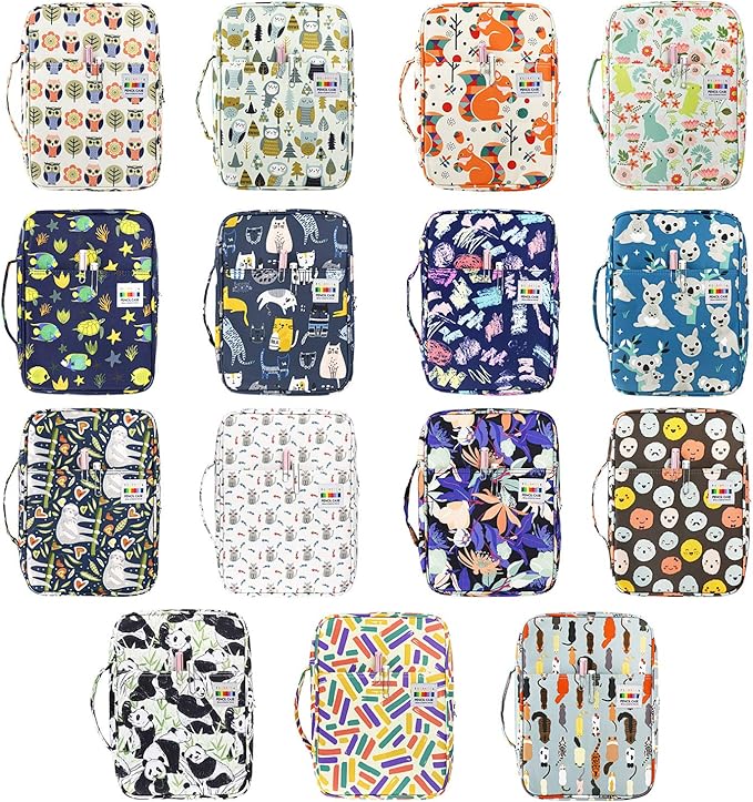 YOUSHARES Colored Pencil Case 166 Slots Pen Case Organizer with Handy Wrap & Zipper, Multilayer Holder for Prismacolor Colored Pencils & Gel Pen (Sports Cat)