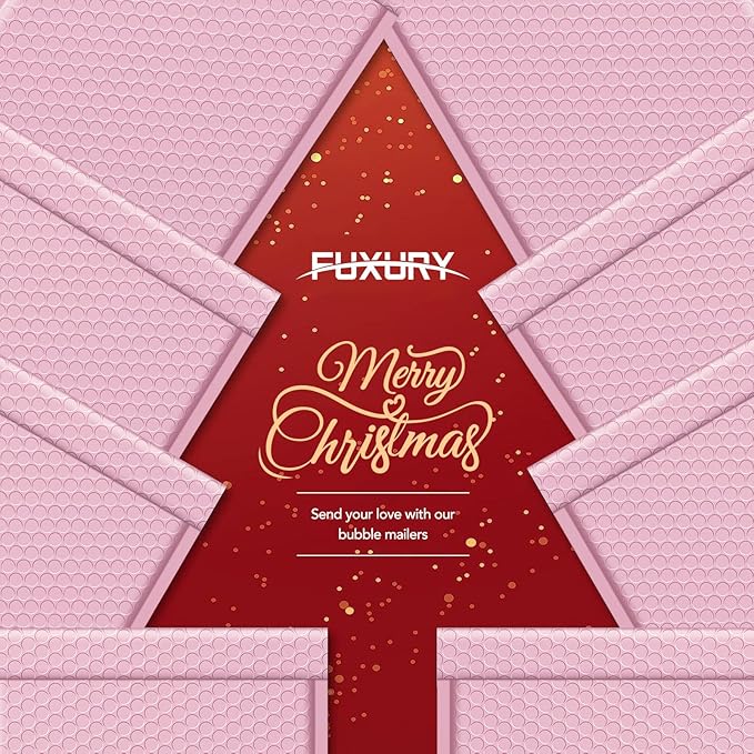 Fuxury Large Bubble Mailers 10.5x16 Inch 40 Pack Thick Padded Envelopes Opaque Mailing Envelopes Bubble Padded Mailers Shipping Bags for Packaging Small Business #5 Light Pink