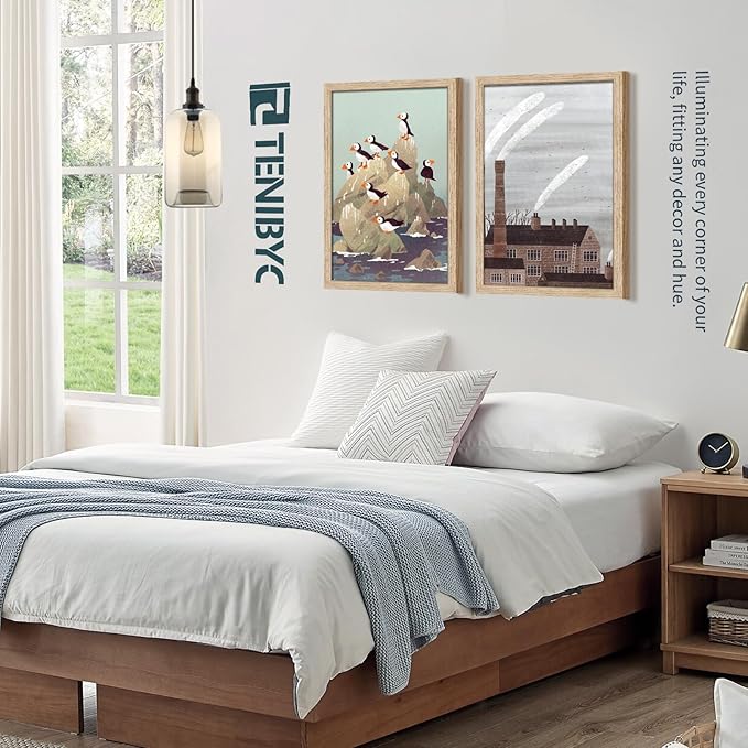 16x24 Oak Poster Frame 3 Pack, Natural Solid Wood Picture Frame, Wall Gallery Frame