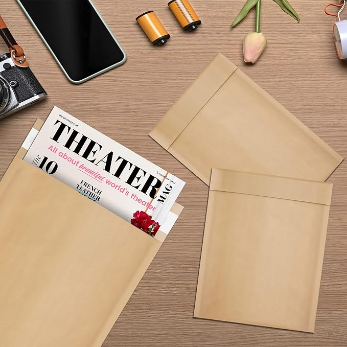 ABC PACK & SUPPLY Brown Kraft Bubble Mailer Envelopes, 8.5 x 11 Inches. 1000 Pack Mail Padded Envelopes Self Seal. Kraft Bubble Mailers. Tear-Resistant Mailing Envelope Padded. Sturdy Paper Mailer