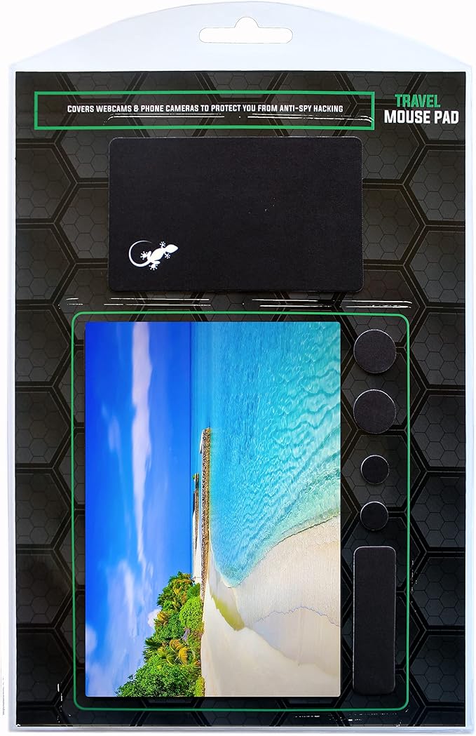 Adhesive Mouse Pad - Peel and Sticks to Any Surface - Travel Mouse Pad, Sticky for Any Surface - Excellent Tracking - Beach Soft Sand