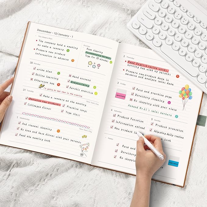 AHGXG 2026 Planner, Weekly and Monthly, Large A4 8.5"x11", Planner 2026-2027, Calendar 15-Months Jan 2026 - Mar 2027, Vegan Leather Softcover, Inner Pocket, Sage Green