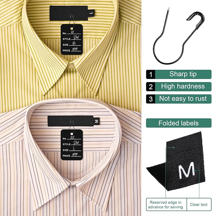 Chumia 3576 Pcs Stitch Tag Gun for Clothes, Quick Clothing Fixer, Tagging Gun with 3000 Barbs, 5 Needles and 100 Price Tags, Sewing Kit for Retail Stores, Garage Yard Sales(Black)