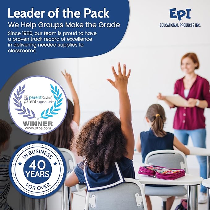 EPI Spiral Notebook | 5 Subject - Wide Ruled - 180 Sheets, Durable Spiral Binding | 10.5 x 8 in | Classroom Supplies | School, Office, Note Taking, Journaling - 6 Pack