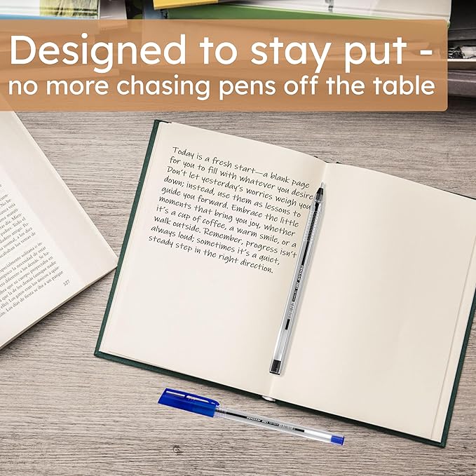 Ballpoint Pens Bulk Pack, 300-Count – (150 Black & 150 Blue) Ink Pens, 1.0mm Medium Point, Ergonomic Triangle Grip, Smooth Writing