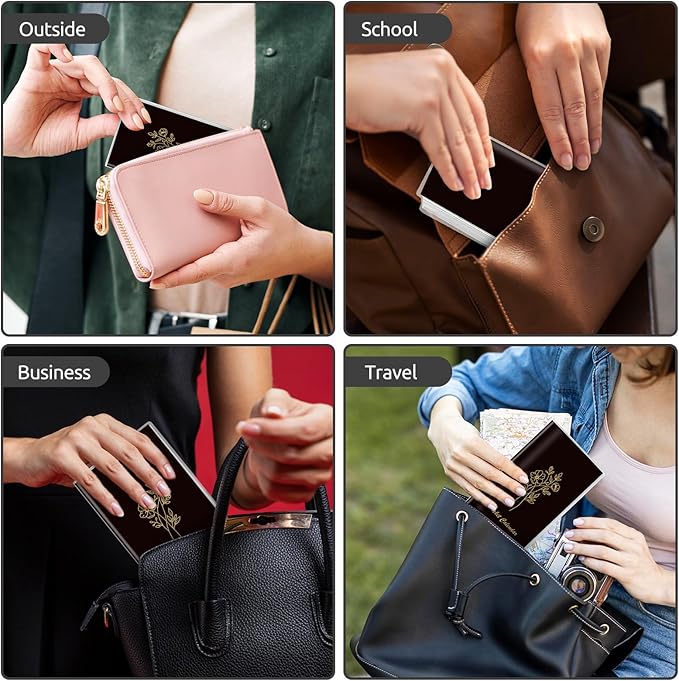 Pocket Calendar 2026-2027, Pocket Planner 2026-3.7" x 6.7" - Runs from September 2025 Until December 2027, Monthly Planner 2025-2027 with PVC Cover for Planning, Black