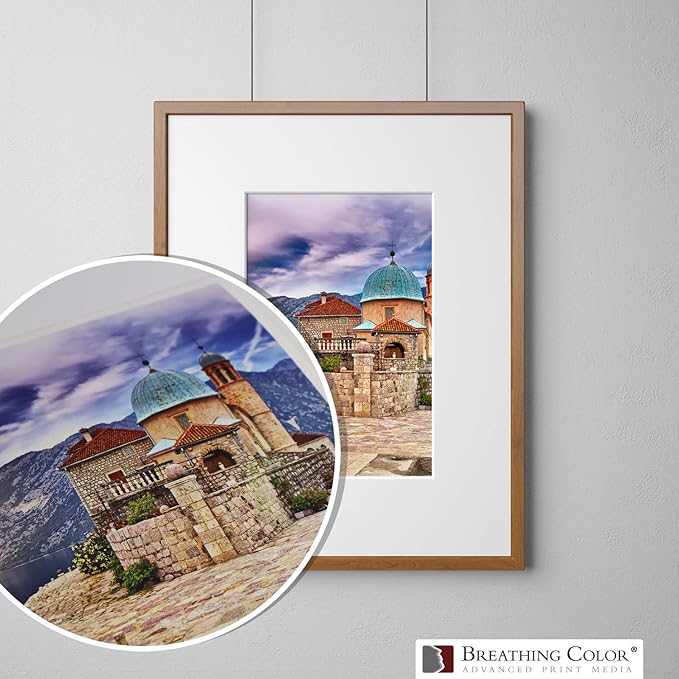 Elegance Velvet 17 in x 40 ft roll is a Premium Matte 310 gsm, Cold Pressed Bright White Museum Grade Fine Art Inkjet Paper, Compatible with Most Dye-Based and Pigment Printers