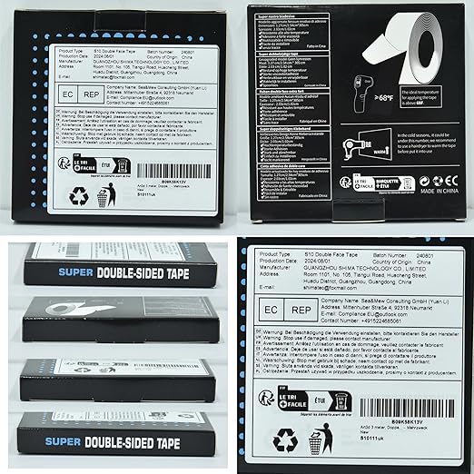 Art3d Nano Double-Sided Adhesive Tape, Multipurpose Tape for Carpet Mats/Paste Items/Photos Frames/Craft Wall Mounting