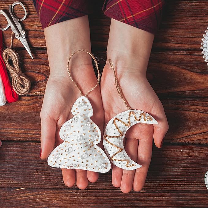 1.4mm Thick Felt Sheets – 1 Yard x 1 Yard Soft Felt Fabric by The Yard for DIY, Sewing & Crafts Solid Color (White)