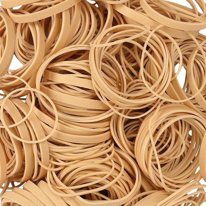 HAIDIBAO-Rubber Bands Assorted Sizes Beige Elastic Bands rubber bands office supplies 227g/0.5lbs size16,size#19,size#33,size#64