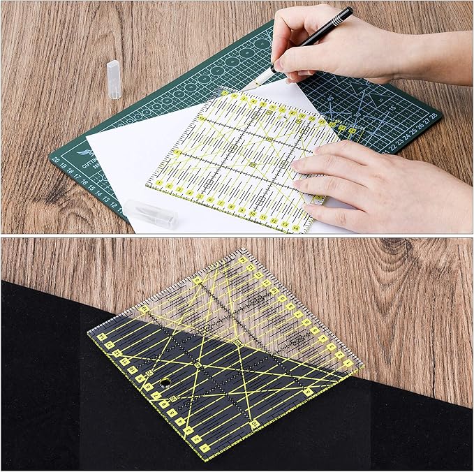 104Pcs Rotary Cutters, Rotary Cutter Set with Cutting Mat, Patchwork Ruler, Carving Knife, Rotary Cutter Kit for Sewing and Quilting