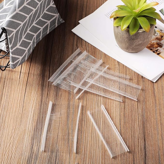 Zonon 3000 Pieces Tagging Gun Fasteners for Clothing Standard Label Gun Price Tagging Barbs Plastic Garment Refills(2 Inch,Clear)