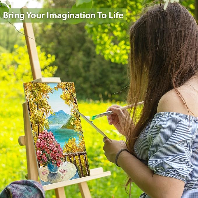 KEFF Canvas Boards for Painting - 11x14 4-Pack Art Paint Canvases - Bulk Canvas Panels Set - 100% Cotton Primed Painting Supplies for Acrylic, Oil, Watercolor & Tempera