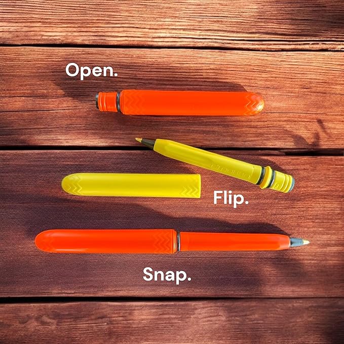 The USA Made Compact Pen – 4 Pack of Translucent Jewel Toned Aesthetic Ballpoint Pens – Chic, Compact & Colorful – for Stationery, School, Work or Journals (Assorted)