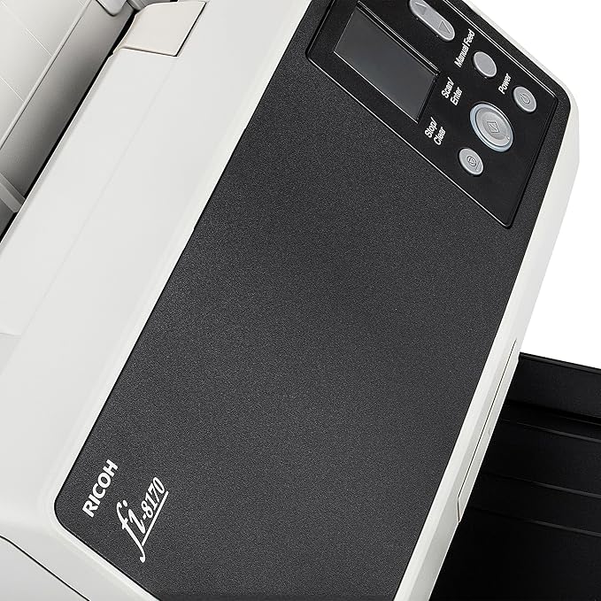 Ricoh fi-8170 Professional High Speed Color Duplex Document Scanner (PA03810-B055) + USB Printer Cable + Network Cable