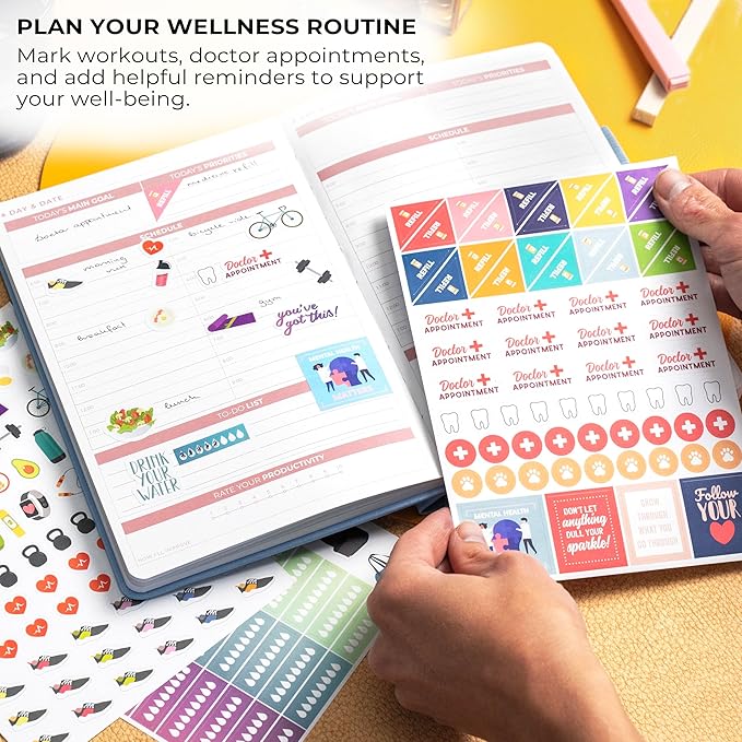 Clever Fox Mega Sticker Pack – 2000+ Small Planner Stickers for Adults – Sticker Book for Women – Aesthetic Calendar & Journal Accessories