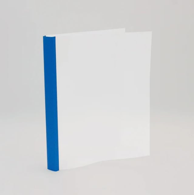 Thermal Binding Clear Covers with Steel Spine –for Thermal Binding Machines – Formerly Unibind – Used in Real Estate, Education and Various Businesses (Azur, 160 Sheets Max - 44/Box)