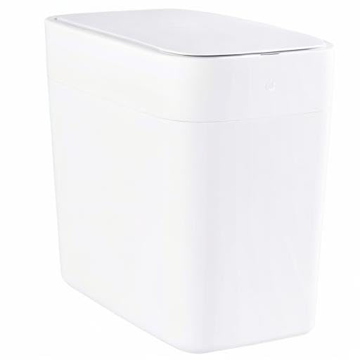 TOWNEW T1S 4.1 Gallon Automatic Self-Sealing and Self-Changing, Motion Sense Activated Trash Can, 2024 Upgrade Smart Garbage Can with Lid for Kitchen Bathroom Office, White