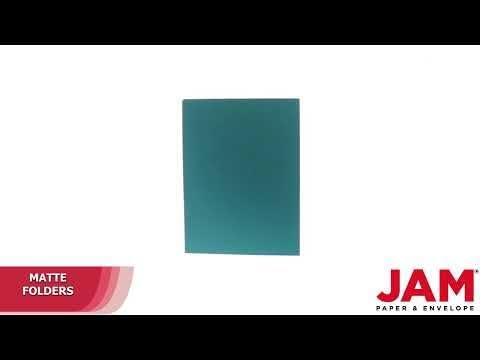 LUXPaper 9" x 12" Presentation Folders | Two Pocket | Teal | 100lb. Cover | 10 Qty
