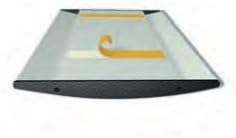 Set of 2, WALL DOOR MOUNT SLIDER SIGN HOLDER FRAME DISPLAY CURVATURE PLAQUE SILVER ALUMINUM (8.00" W x 2.36" H)