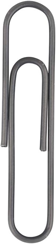 JAM PAPER Colorful Jumbo Paper Clips - Large 2 Inch - Gray Paperclips - 75/Pack