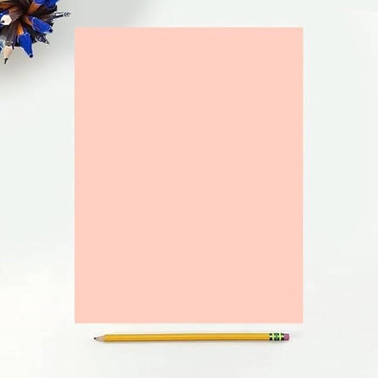 Colored Copy Paper, 20 LB (75 GSM) 8.5 X 11, 500 Sheets (Peach)
