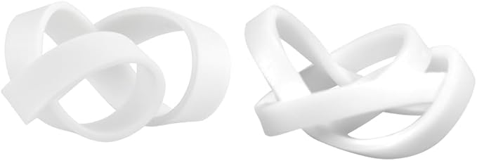 JAM PAPER Colorful Rubber Bands - Sizes 33 & 64 Set - White Multi-Purpose Rubberbands - 200/Pack