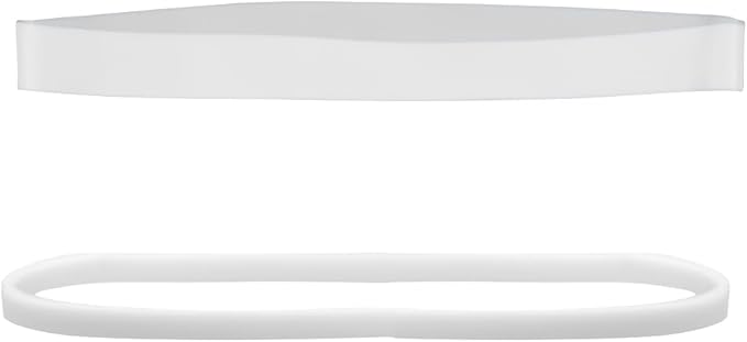 JAM PAPER Colorful Rubber Bands - Sizes 33 & 64 Set - White Multi-Purpose Rubberbands - 200/Pack