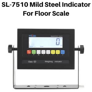 SellEton SL-7x7-1K Heavy-Duty, Industrial Floor Scale, Metal Indicator with Platform Scale (84" x 84", 1000 lbs x 0.2 lb)