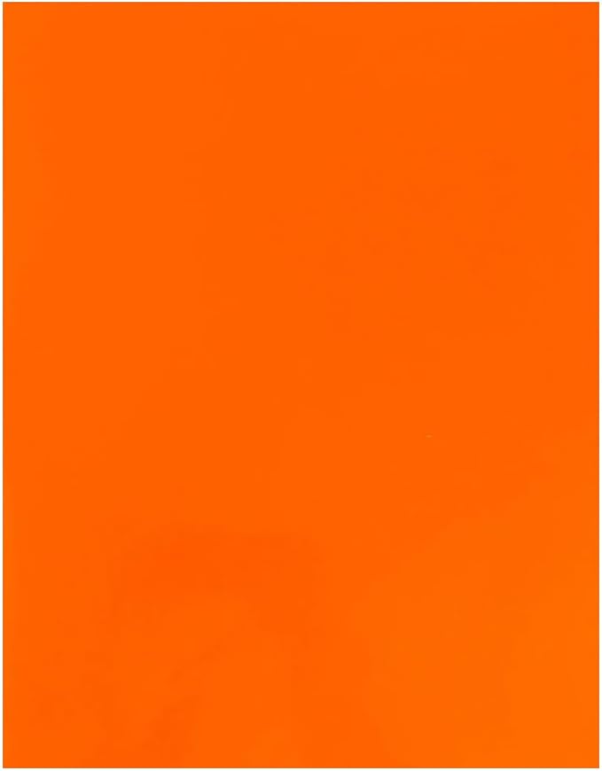 JAM PAPER Custom Printed Semi-Gloss Folders with Round Corner Pockets - Personalized Logo & Text - 10 pt C2S - Orange - 100/Pack