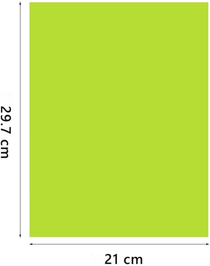 A4 Origami Paper Yellow Green 100 Sheets, 8.27×11.7 inch Double Sided Color Easy Fold Big Origami Paper A4 Colored Copy Paper Thin 70gsm for Beginners, DIY handwork Art Craft Projects (210 x 297 mm)