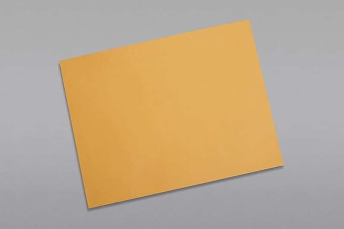 Limited Papers (TM) Booklet Envelopes, (Open Side) Brown Kraft, Gummed Seal, 28 Pound, Heavyweight, For Mailing And More. (1000, 9.5 x 12)