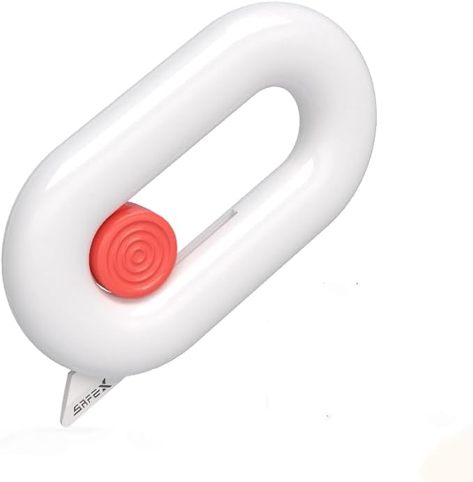 Box Cutter Retractable, Box Opener, Ceramic, Built-In Magnetic, Mini Cute, Safety, Small Box Cutter For Women, Package Opener Tool