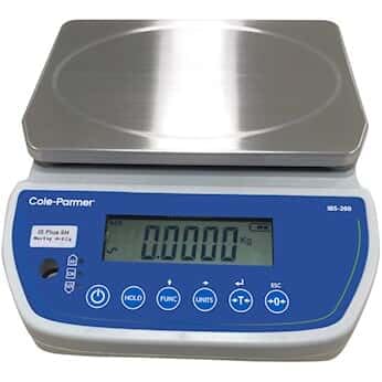 Cole-Parmer Hi-Resolution Compact Industrial Bench Scale, 15kg x 0.5g, Universal Power