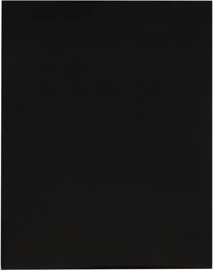 JAM PAPER Custom Printed Semi-Gloss Folders with Round Corner Pockets - Personalized Logo & Text - 12pt C1S - Black - 250/Pack