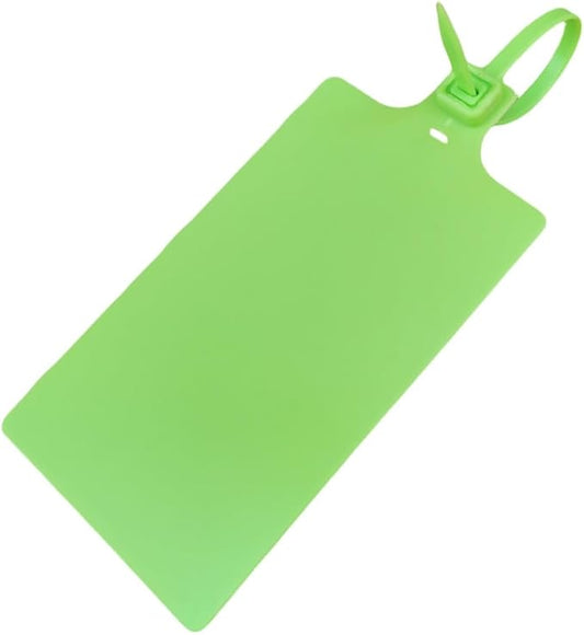 Plastic Seals Shipping Tags Logistics Use Big Sign Tie Large Label Tie, 255mm Total Length, Package of 100pcs (Fluorescent green)