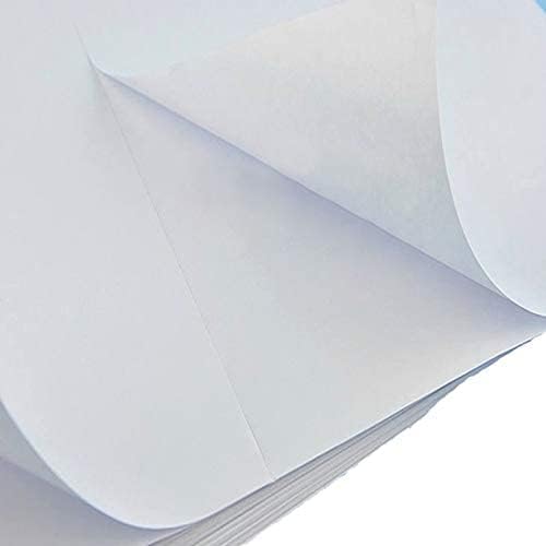 BESTEASY Round Corner Half Sheet Self Adhesive Shipping Labels for Laser and Ink Jet Printers, White Blank (4000 Sheets, 8000 Labels)